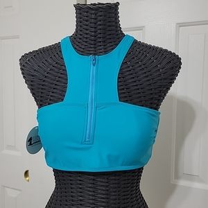 Forever Young Bathing Suit Top NWT Aqua Size